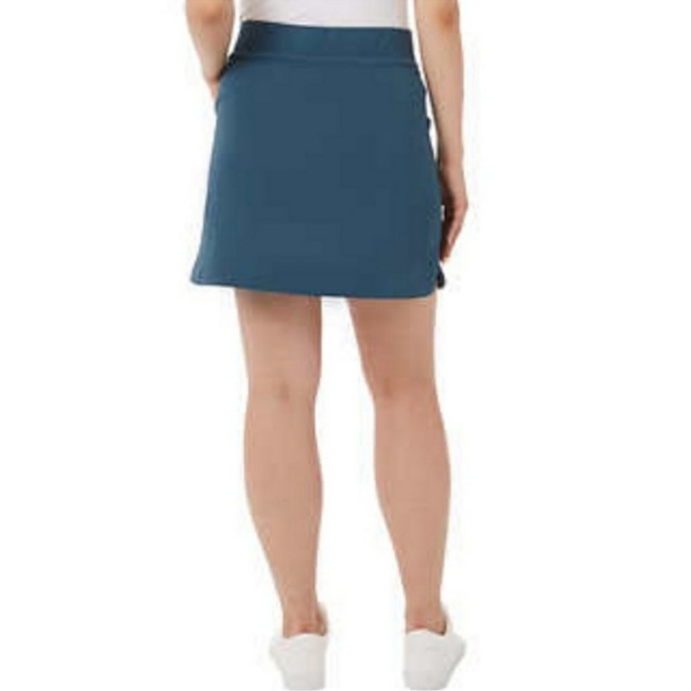 32 Degrees Cool Skort Skirt in Nocturnal Teal Blue Smoke Green Size Large - Picture 2 of 4